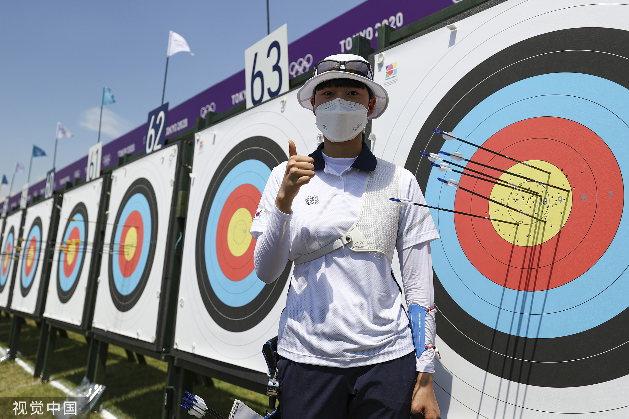 韩选手包揽射箭女子排名赛前3 均打破奥运纪录