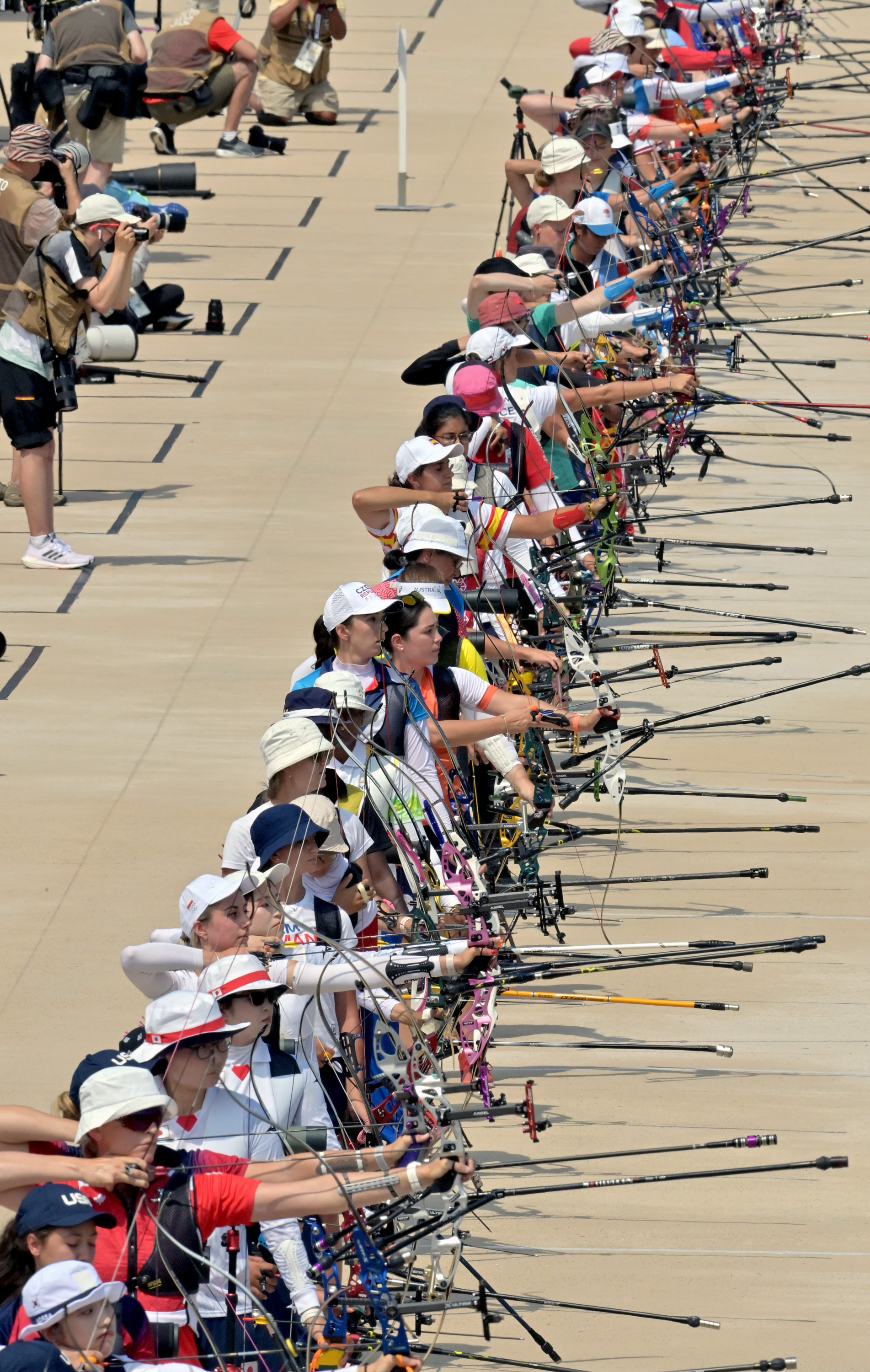 现场图片 | 射箭女子个人赛预赛举行,三名中国选手全部晋级
