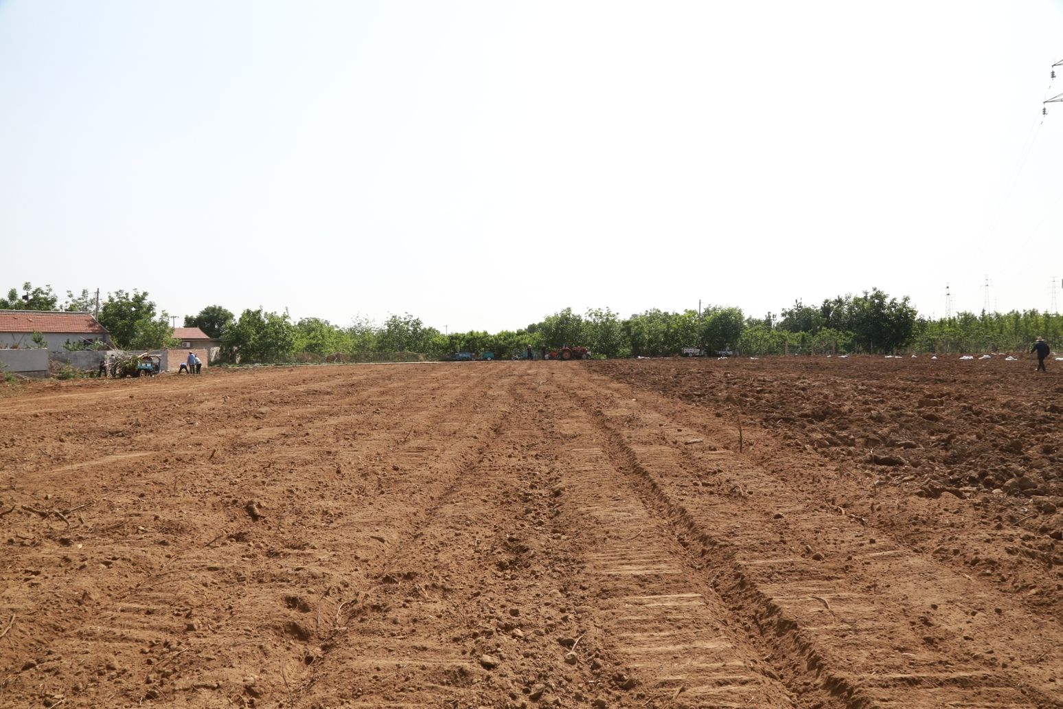 图说:平整土地.