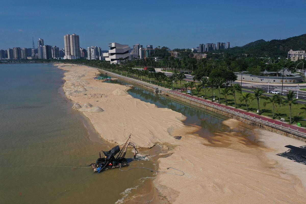 珠海市海天公园沙滩底层填沙完成预计开放时间是