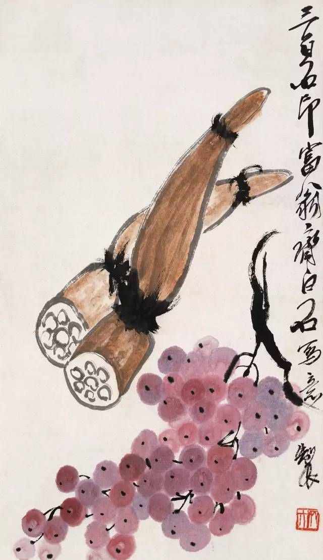 名家笔下的写意葡萄,解渴!__财经头条