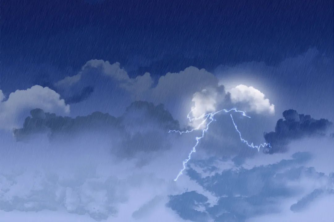 被乌云笼罩的天空