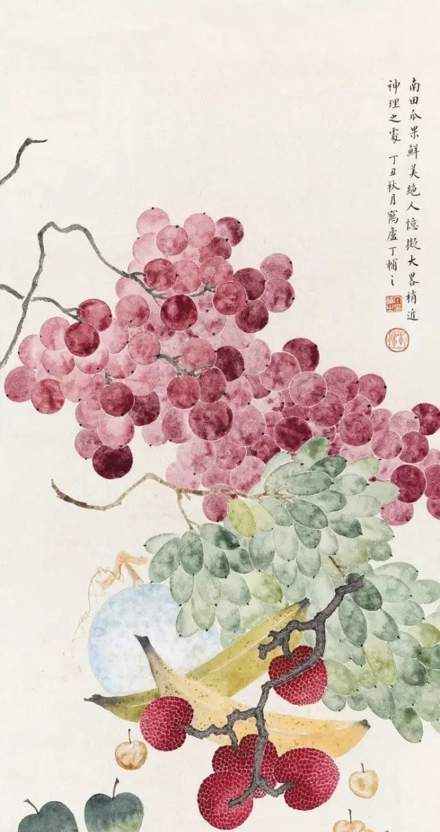 名家笔下的写意葡萄,解渴!__财经头条