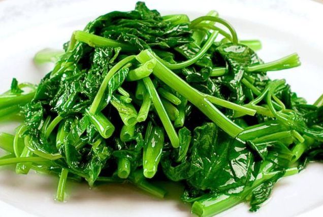 记住不要洗了就炒,多做一步,翠绿不出水|空心菜|炒空心菜|蒜末_新浪