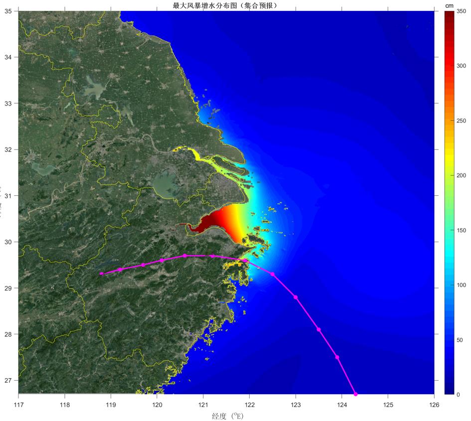 最大风暴增水分布图