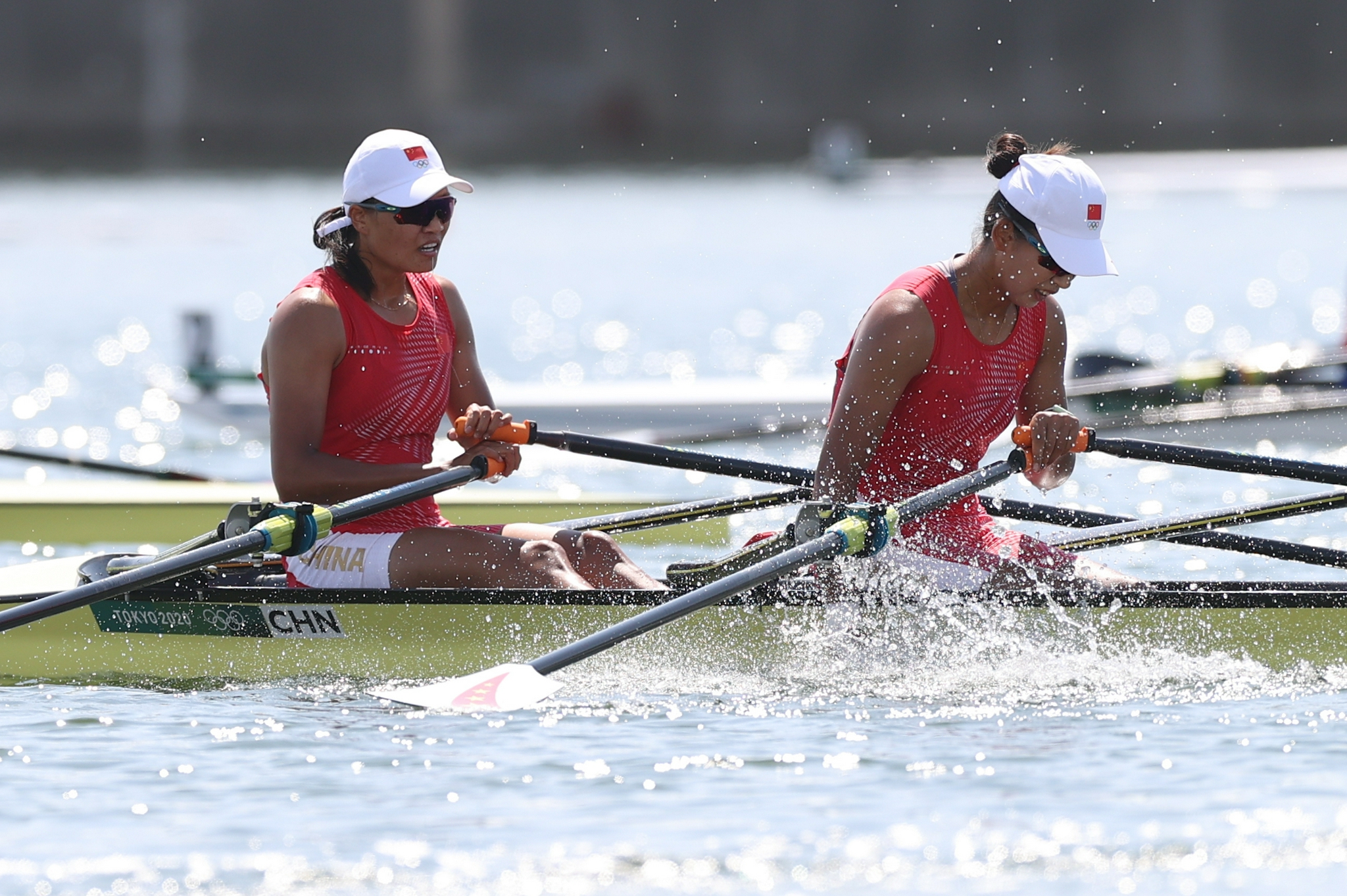赛艇——中国队女子双人双桨无缘半决赛