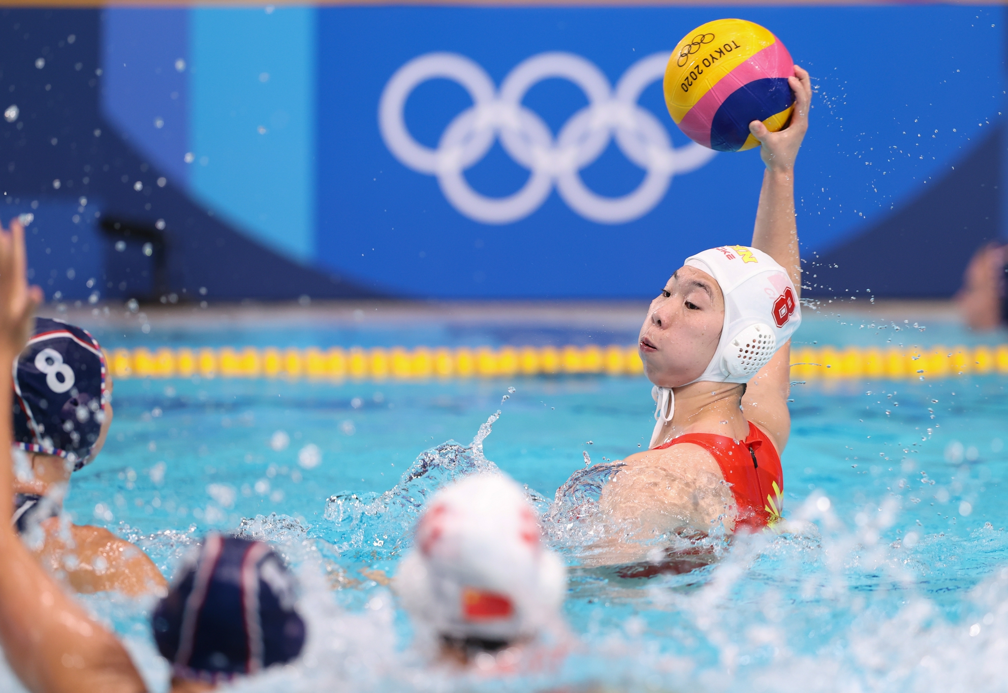 水球——中国不敌俄罗斯运动员