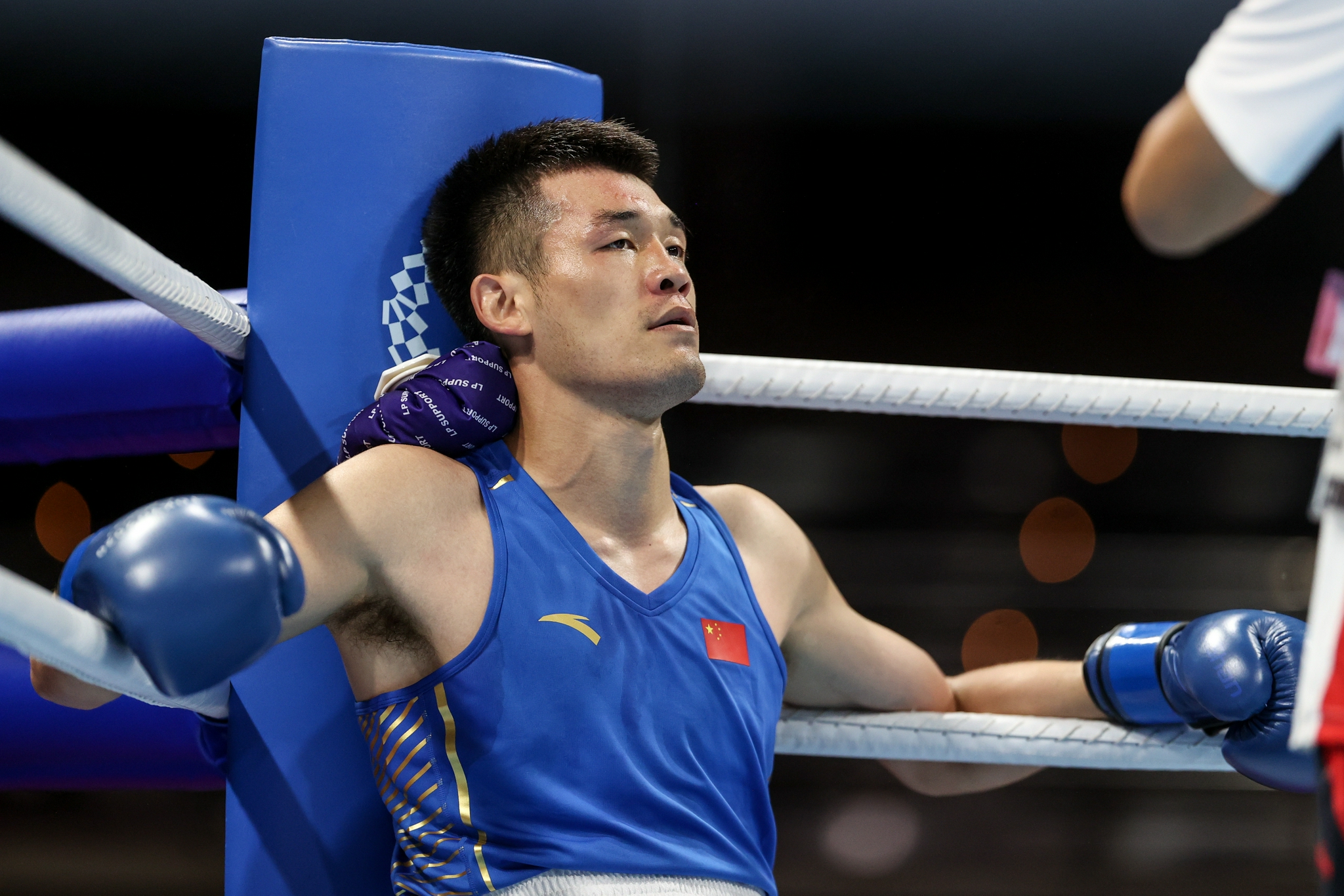 拳击男子7581公斤级陈大祥晋级