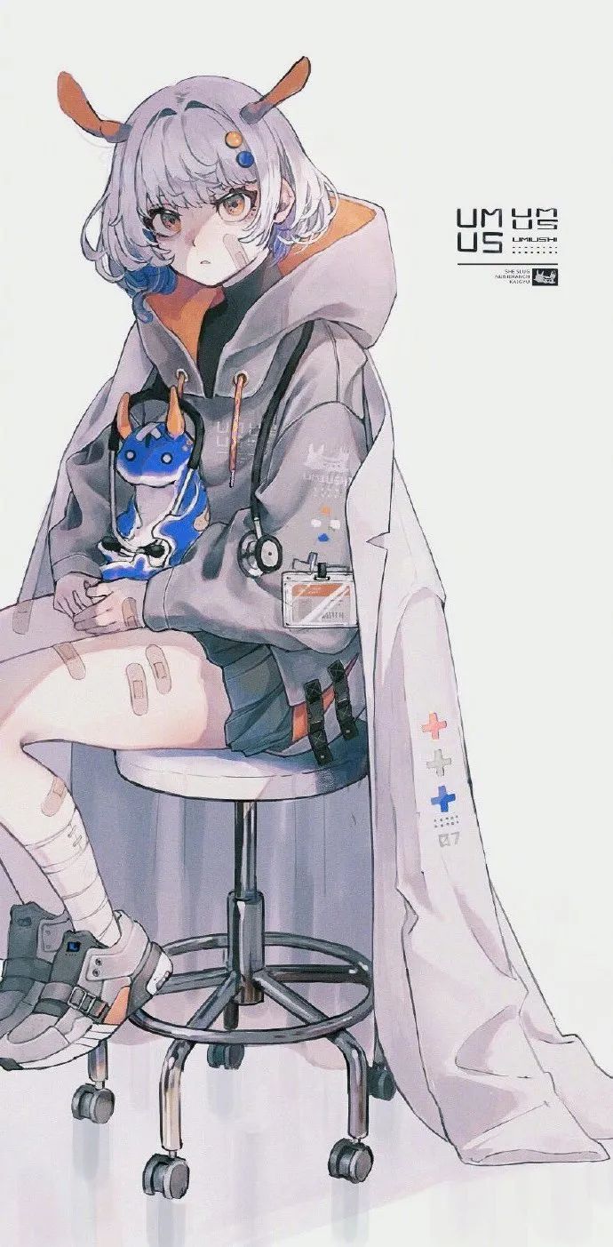 无表情机能女孩插画,太好看了!人物形态一绝!