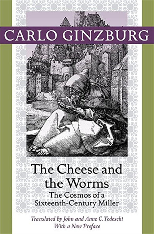 《奶酪与蛆虫》英文版封面，约翰霍普金斯大学出版社2013年版