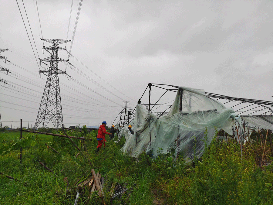 上山下田，浙江宁波输电人员直面风雨“战烟花”消隐患