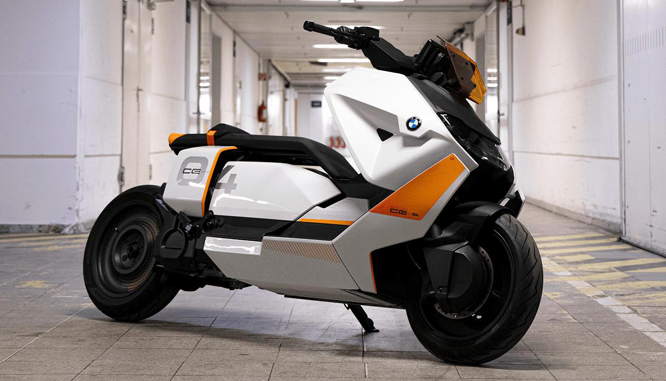 宝马打造的两轮摩托车,外观很帅气,不用加油,续航130公里