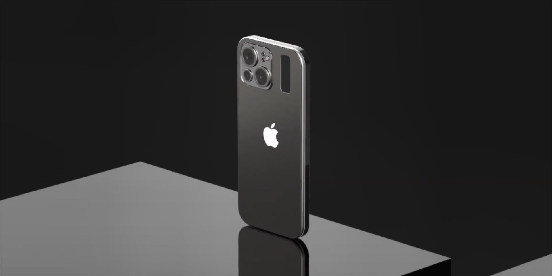 iphone13pro渲染图1寸小窗无边框直屏这是苹果的自我突破