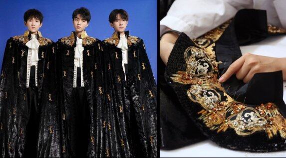 (图:糖心旦tangxindan 明星高级订制系列tfboys「黑金斗篷」案例及