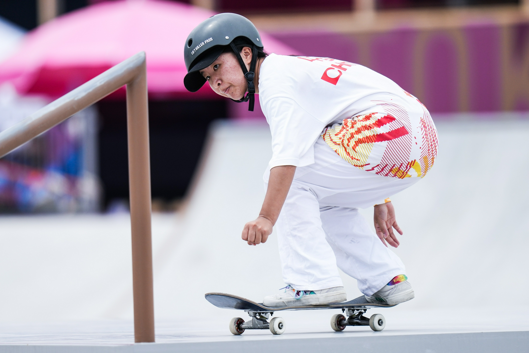 太飒了16岁曾文蕙奥运滑板第6名反复练形成肌肉记忆