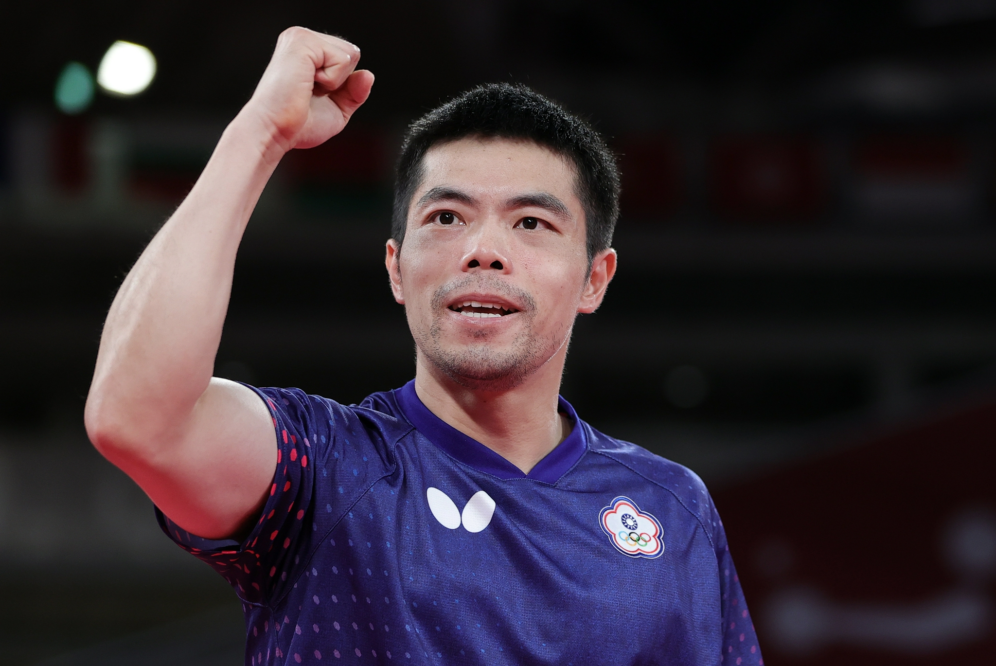 乒乓球男子单打庄智渊胜黄镇廷