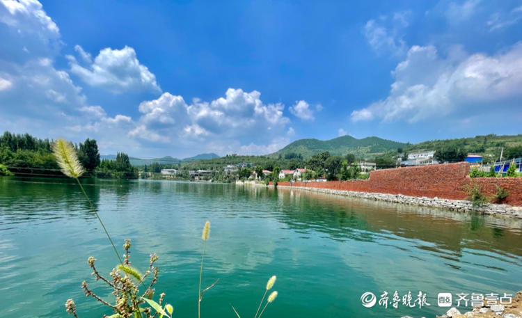 天连水水连天,济南彩石镇的美景