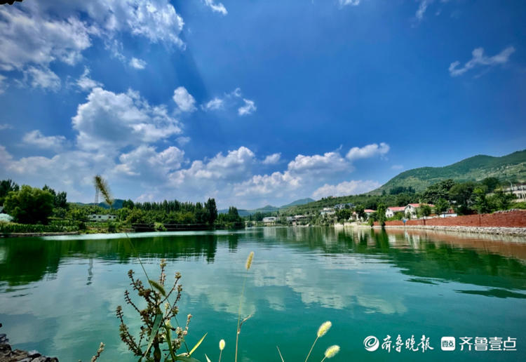 天连水水连天,济南彩石镇的美景