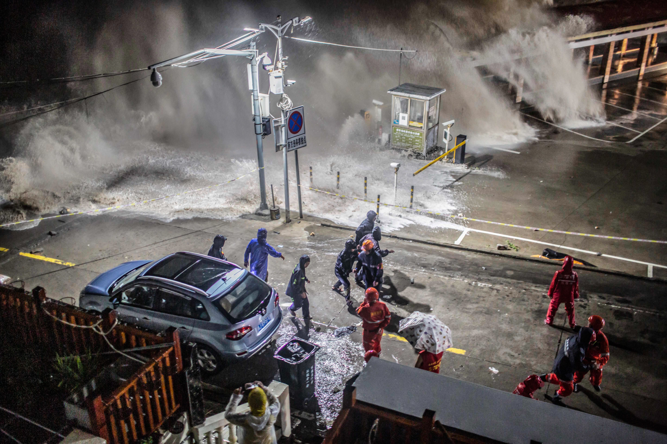 烟花二次登陆浙江温岭战台风的48小时