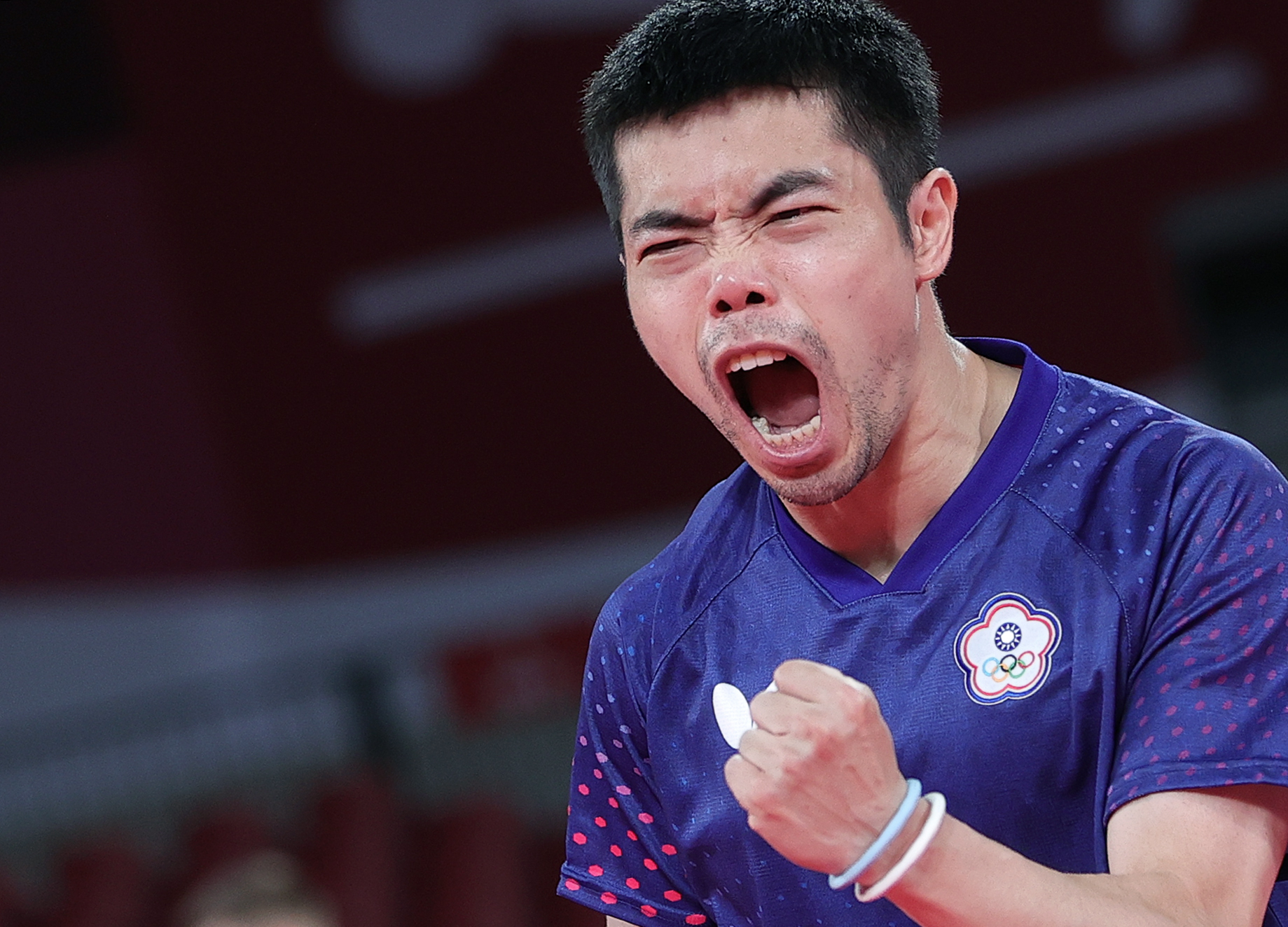 乒乓球男子单打庄智渊胜黄镇廷