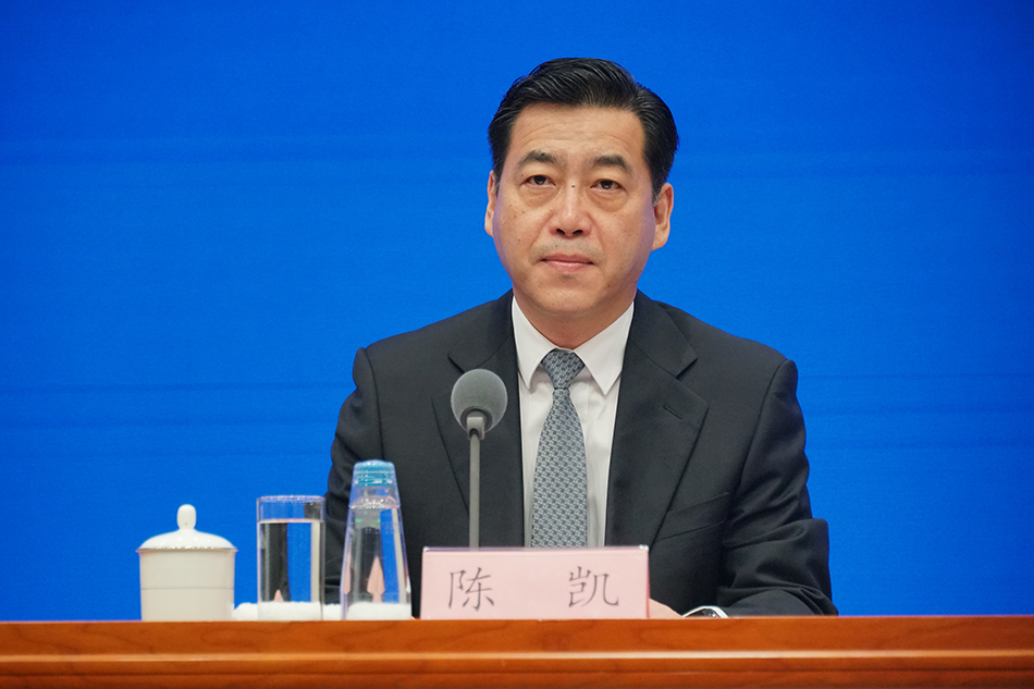 国家邮政局副局长陈凯 澎湃新闻记者&nbsp;周頔&nbsp;摄