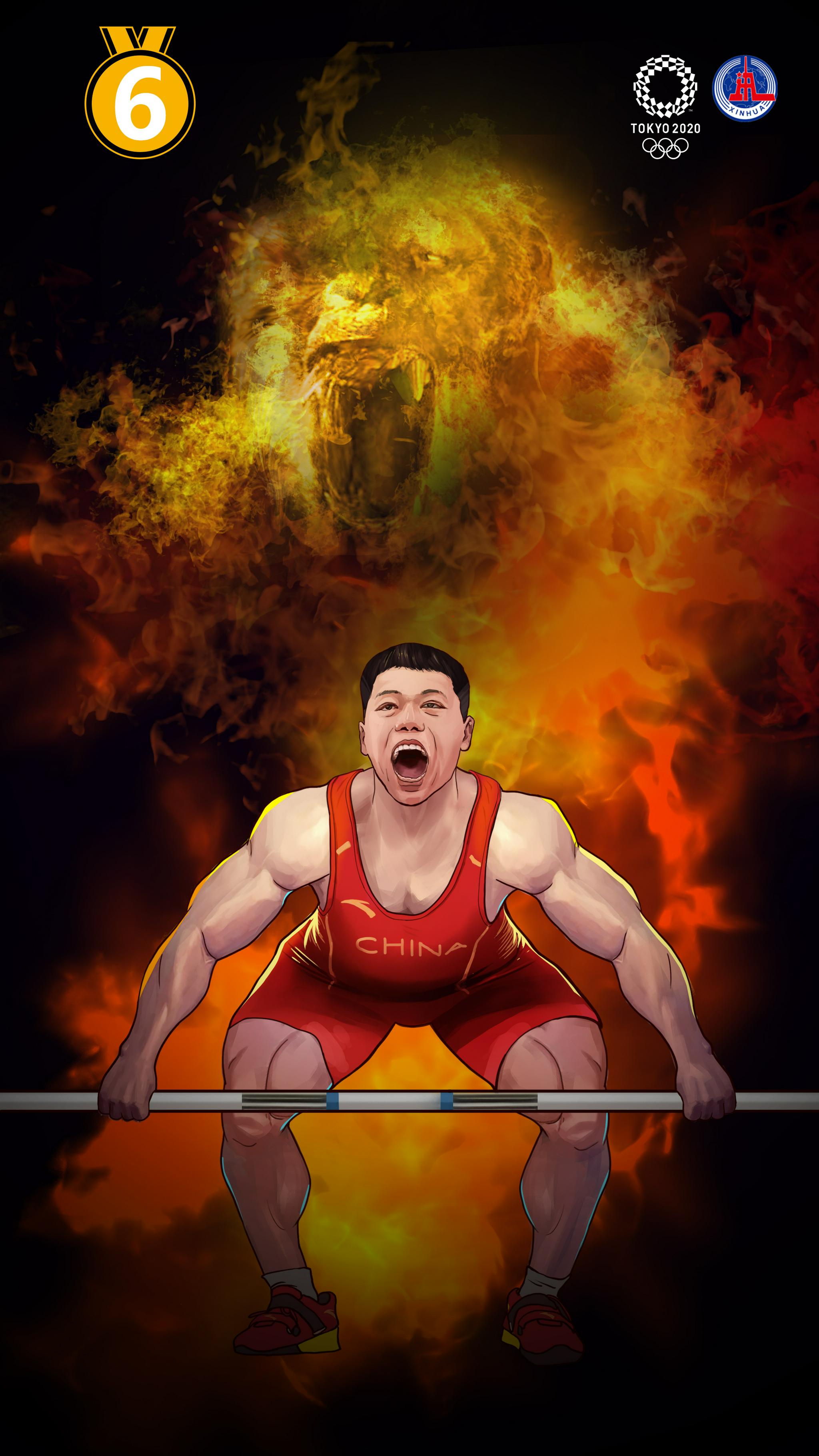 创意漫画 | 奥运英雄 (7月25日)|东京奥运会|奥运|施廷懋_新浪新闻