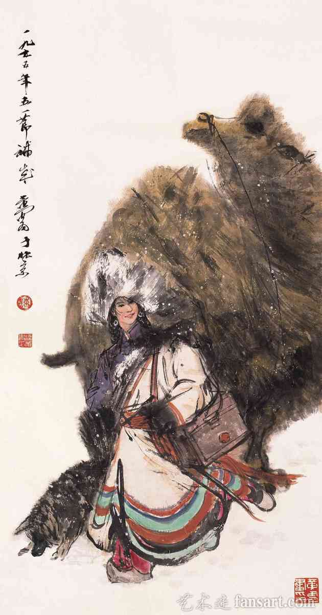 当代大师黄胄国画人物作品欣赏