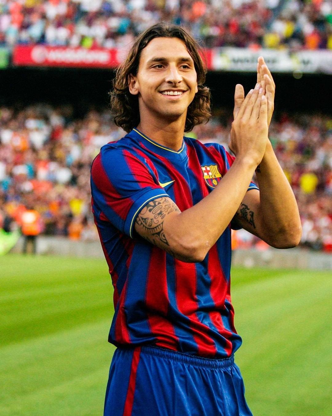 2009年的今天,伊布亮相诺坎普!