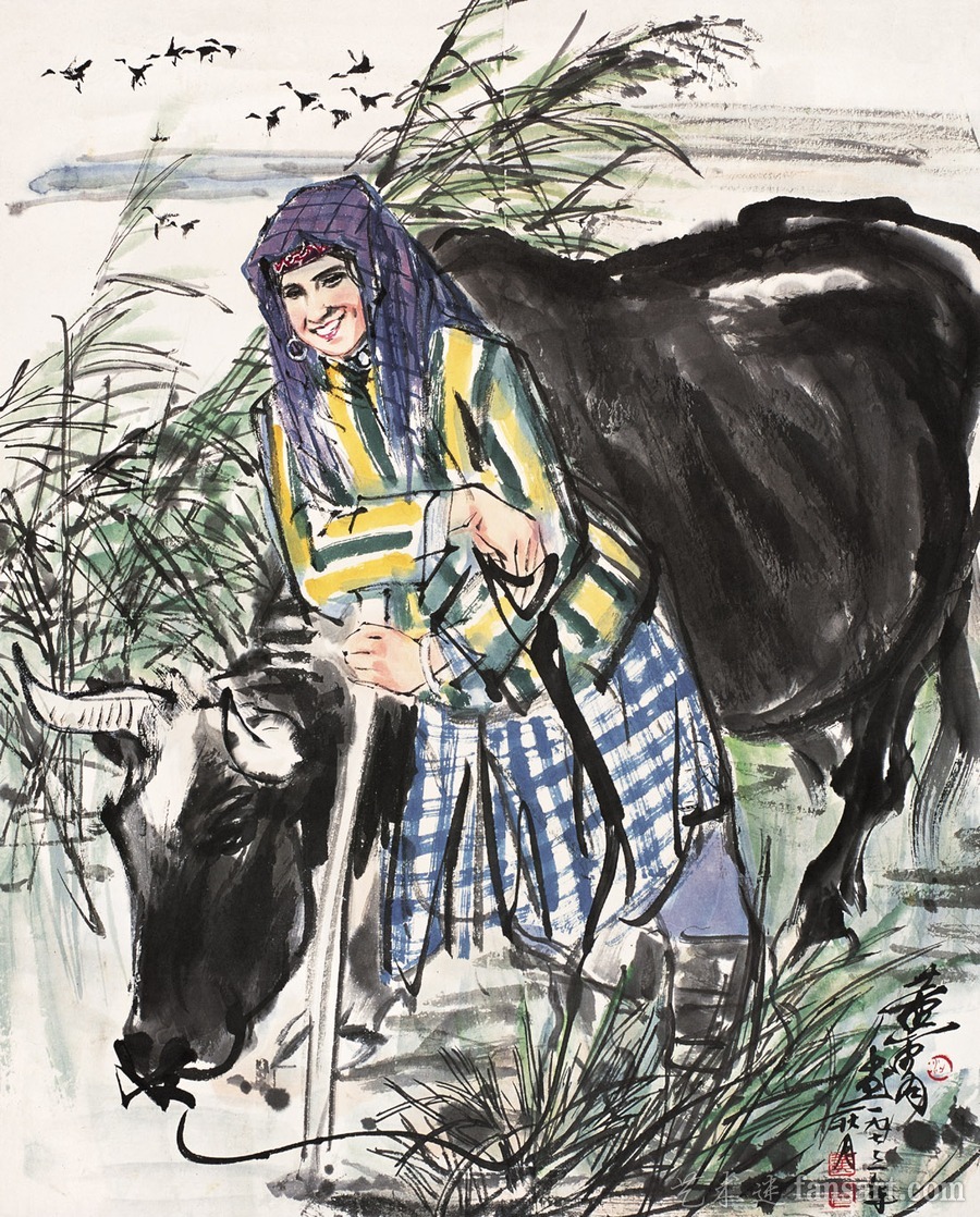 当代大师黄胄国画人物作品欣赏