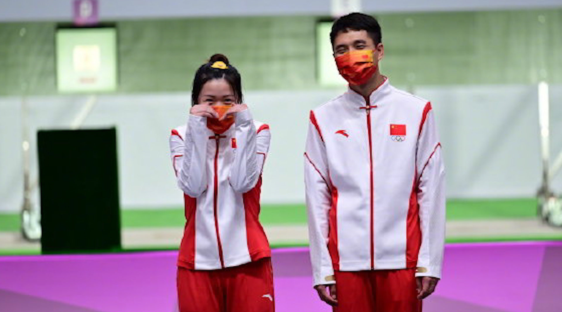 杨倩杨皓然颁奖现场