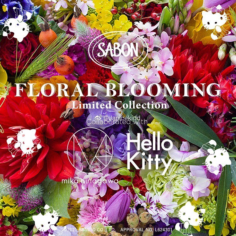 sabonx蜷川実花xhellokitty三方联名推出floralblooming
