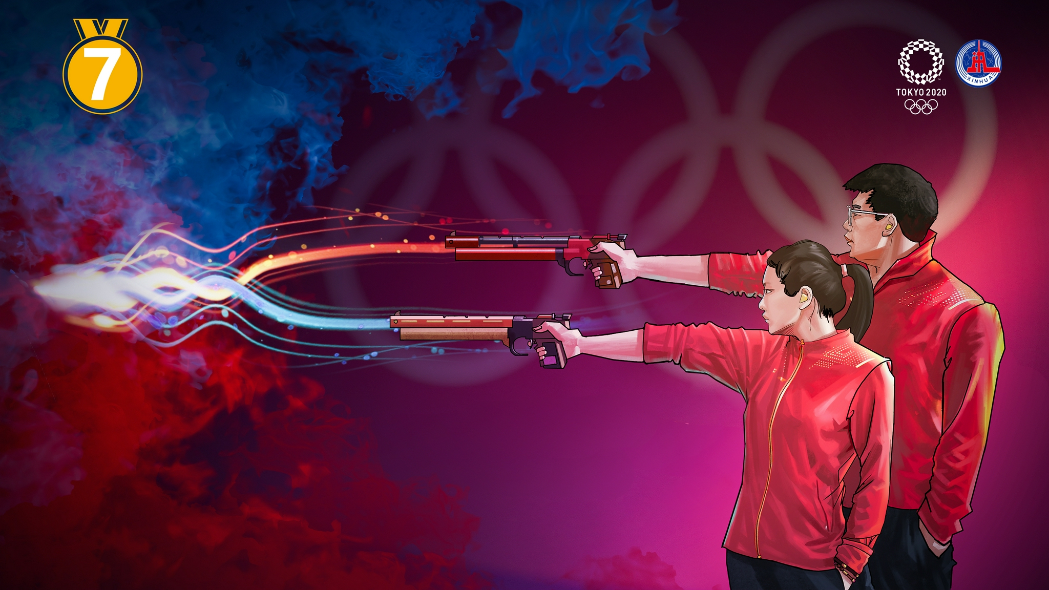 创意漫画 | 奥运英雄(庞伟/姜冉馨)