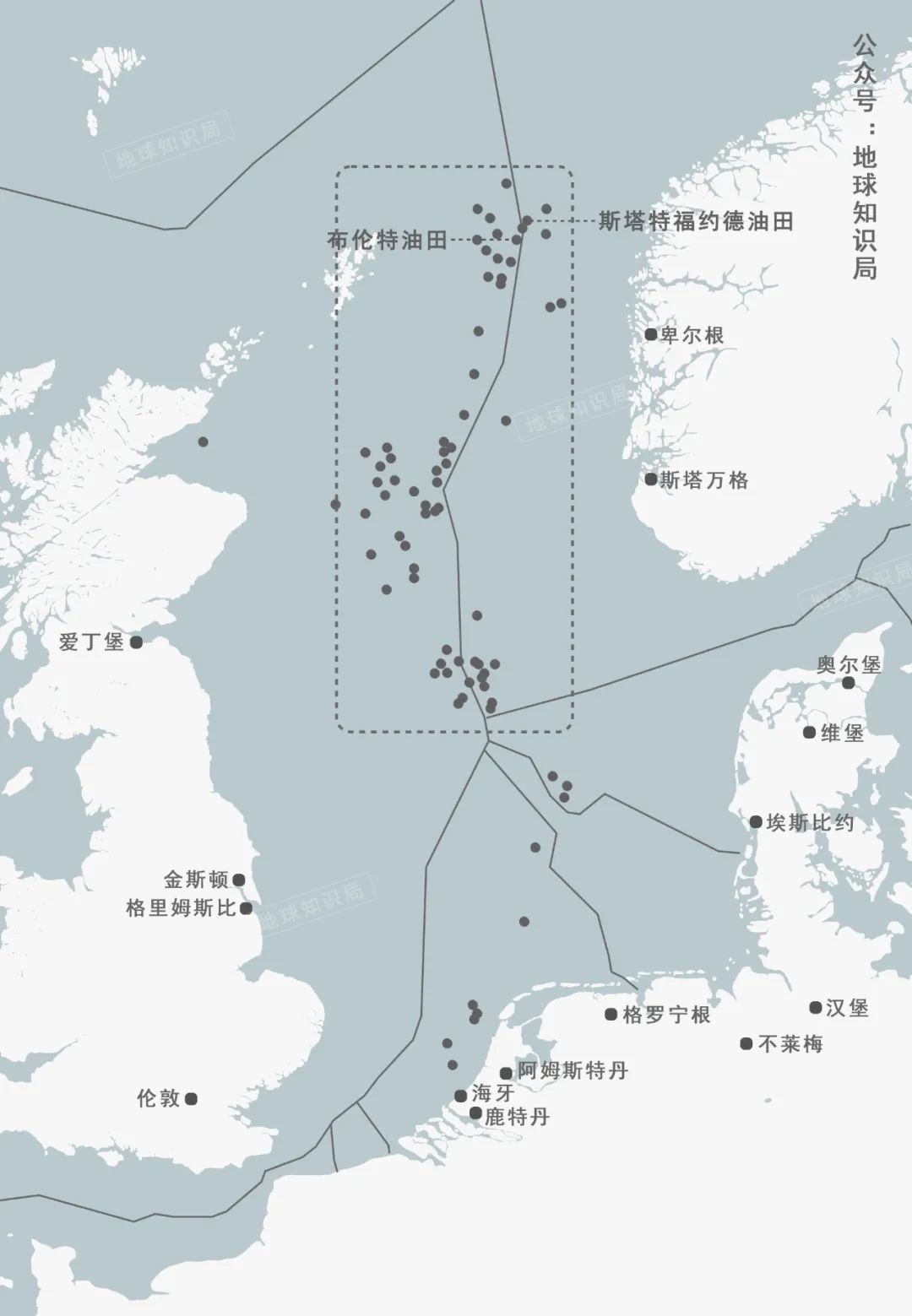 欧洲北海地图位置图片