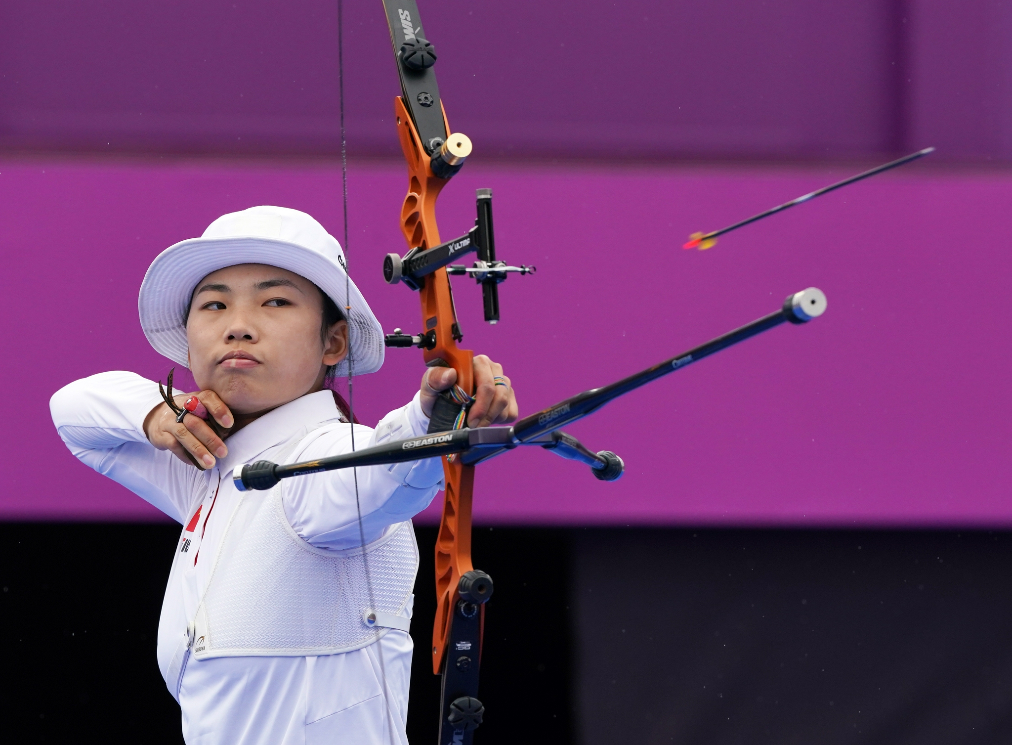 射箭女子个人淘汰赛杨晓蕾遭淘汰
