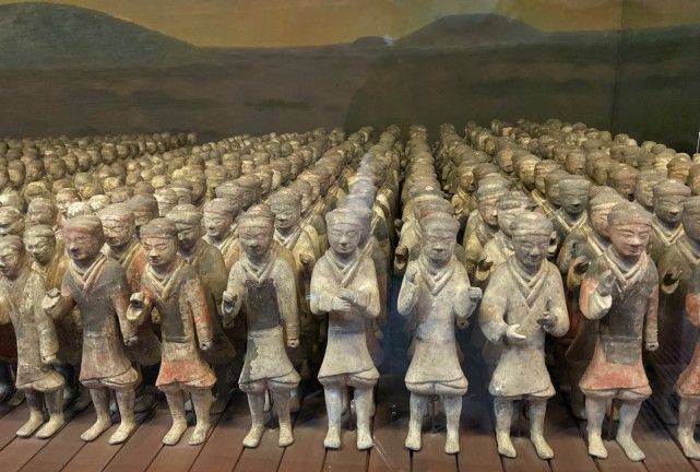 咸阳博物馆:汉高祖长陵陪葬墓陪葬的三千彩绘兵马俑|咸阳博物馆|兵马