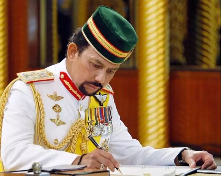 文莱哈吉国王两兄弟真壕哥哥黄金打造座驾弟弟金屋藏40美娇娘