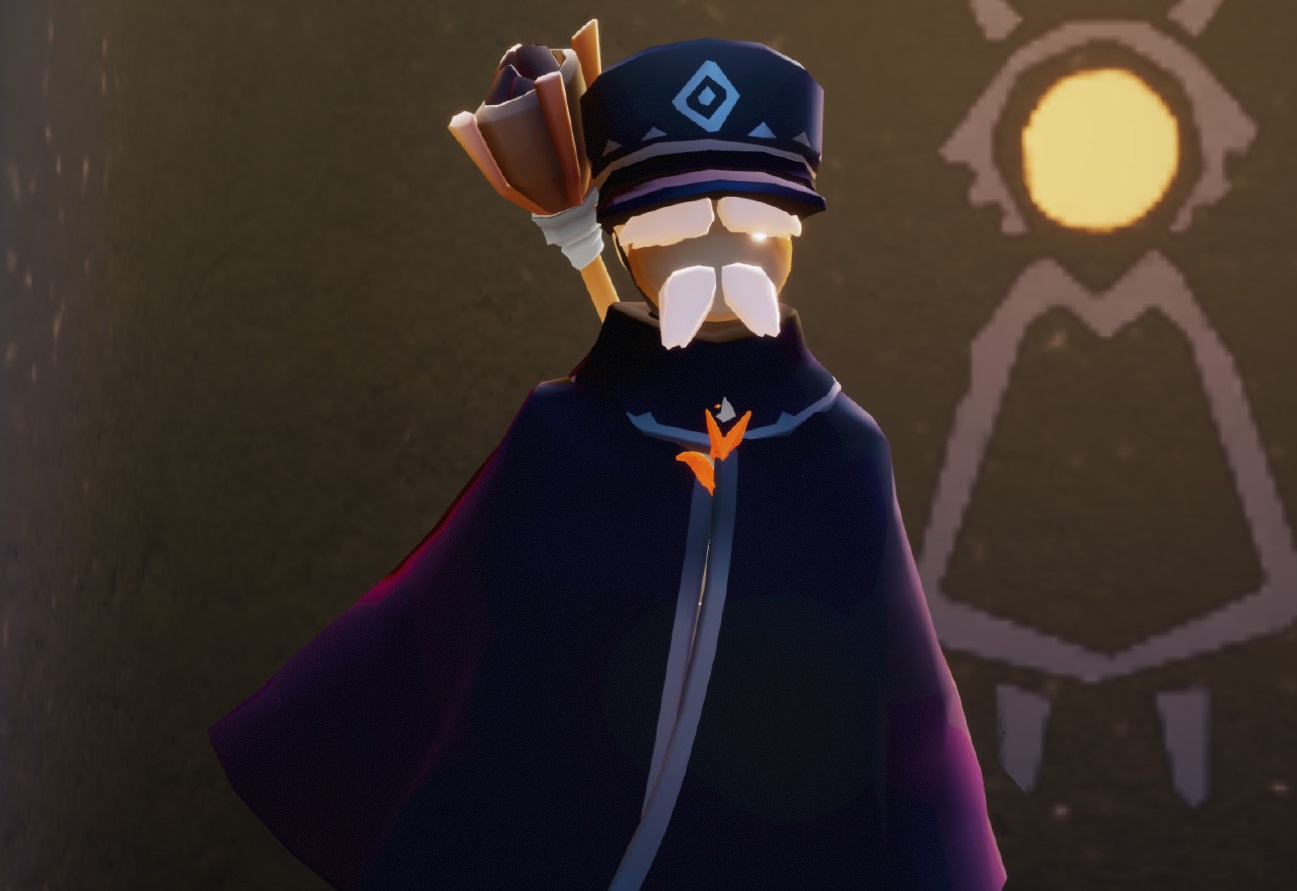 光遇:保安头成新宠,军官气质很顶,搭配黑脸,老头面