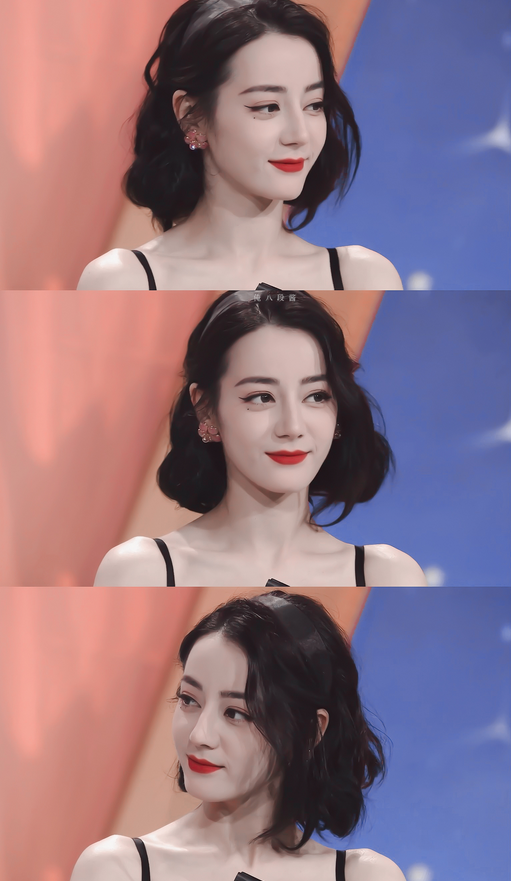 迪丽热巴新造型港风卷发吊带裙美得不可思议