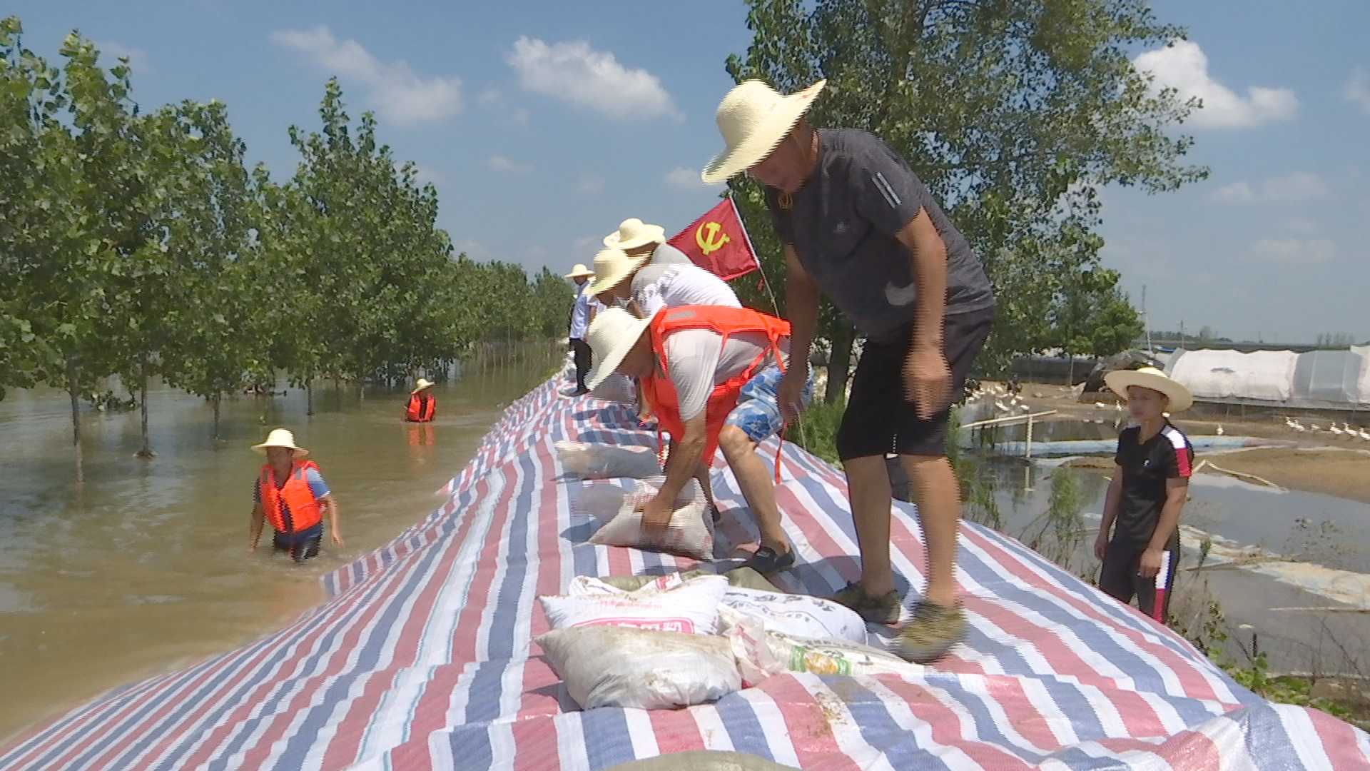 周口贾鲁河水位下降但防汛形势依然严峻