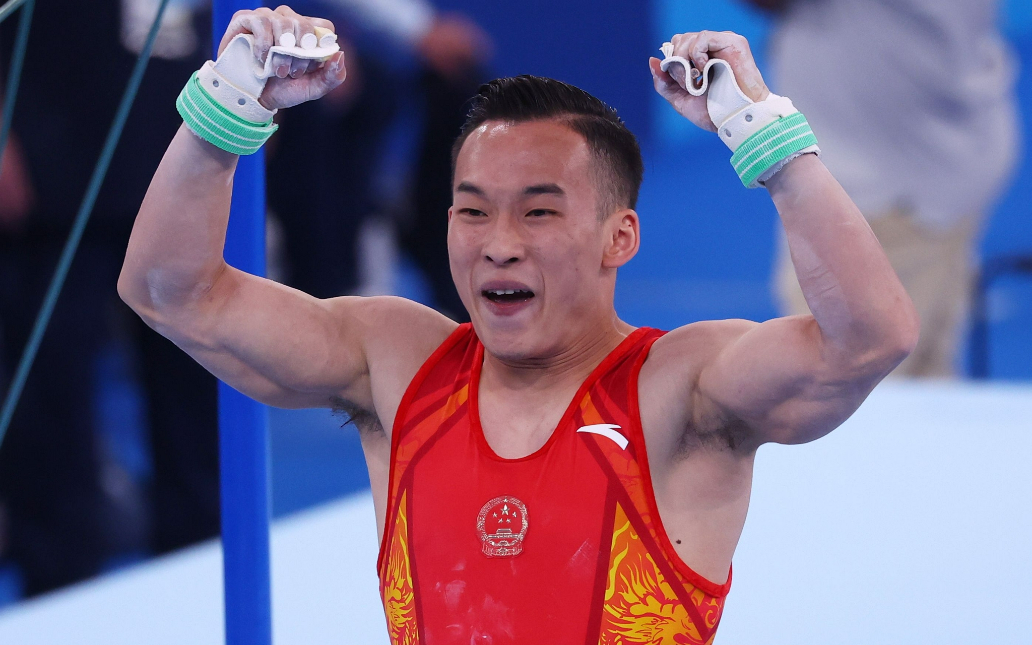 体操男子全能决赛 北京小伙儿肖若腾摘银牌