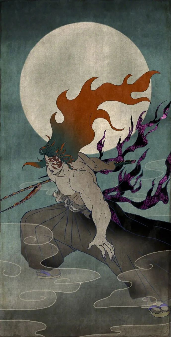 长发武士黑死牟,这个画风营造的氛围好绝!__财经头条