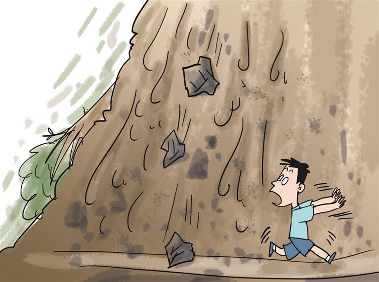 涨知识 | 滑坡为暴雨后高发灾害 垂直于滑坡滚石前进方向逃离