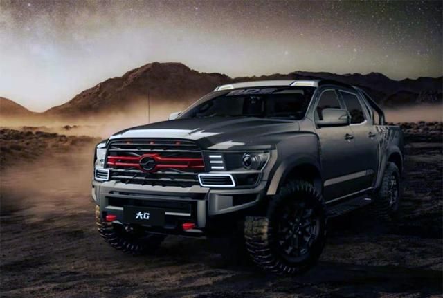 国产霸气大皮卡车长近6m宽超2m柴油汽油都有叫板猛禽坦途