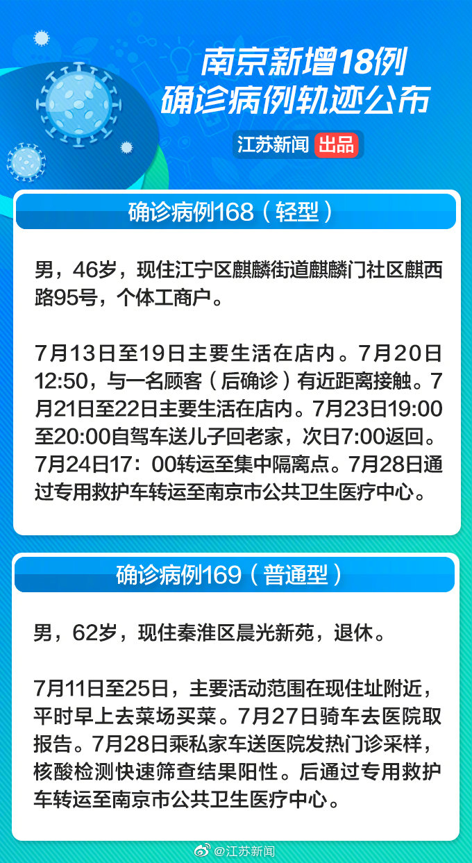 南京通报18例新增病例活动轨迹，其中南京1名幼儿园保育员确诊休闲区蓝鸢梦想 - Www.slyday.coM