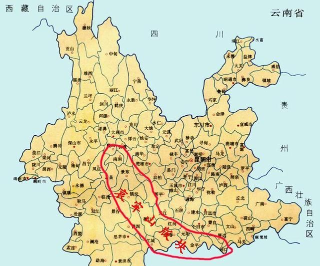 象群南返进入玉溪市元江县