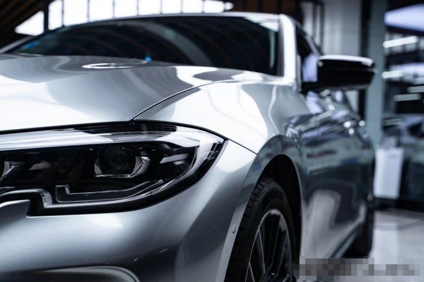 膜呗改色案例宝马3系改色gt银色这个颜色真耐看