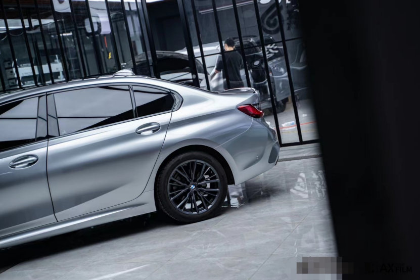 膜呗改色案例宝马3系改色gt银色这个颜色真耐看