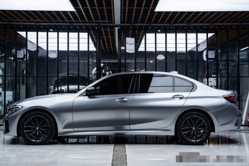 膜呗改色案例宝马3系改色gt银色这个颜色真耐看