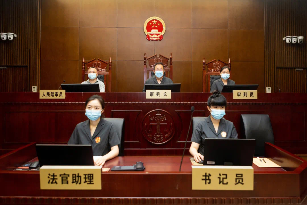 庭审现场 上海一中院供图