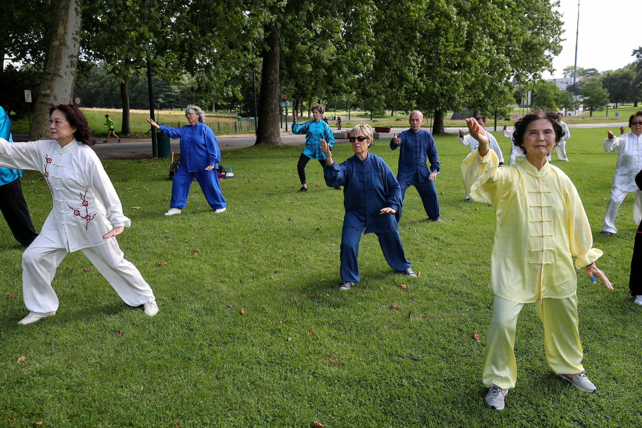 比利时公园舞太极